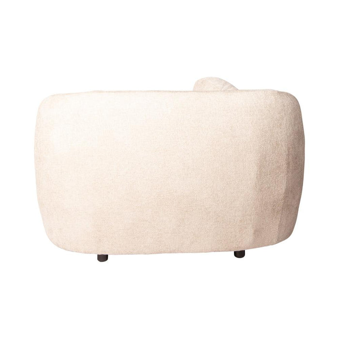 Fauteuil Aphrodite Polyester Crème 116x122 cm Lichtgrijs-Fauteuils-PTMD
