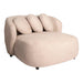 Fauteuil Aphrodite Polyester Crème 116x122 cm Lichtgrijs-Fauteuils-PTMD