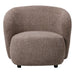 Fauteuil Aphrodite Polyester Crème 87x88 cm Taupe-Fauteuils-PTMD