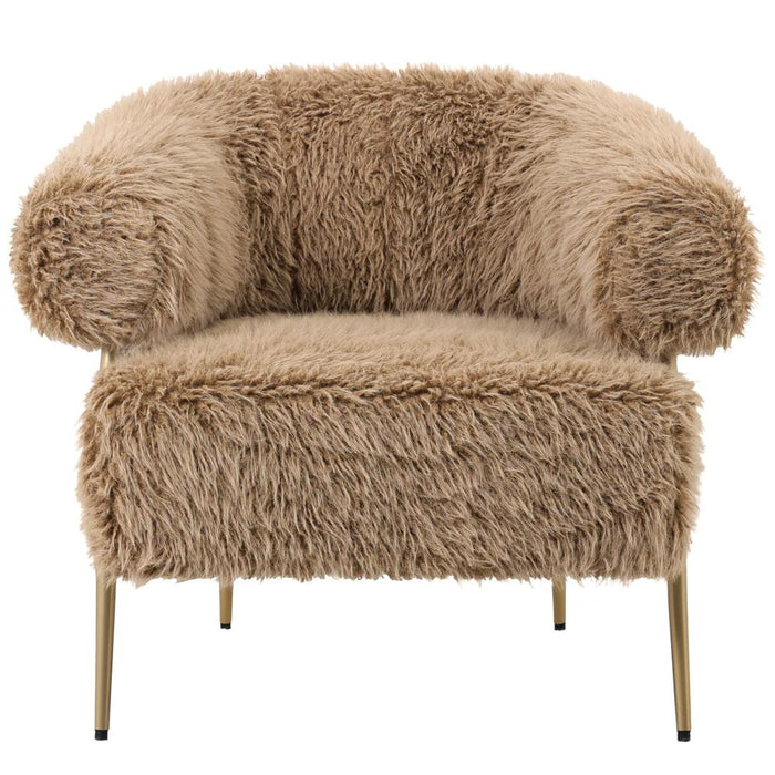Fauteuil Base Polyester Crème 724573-Fauteuils-PTMD