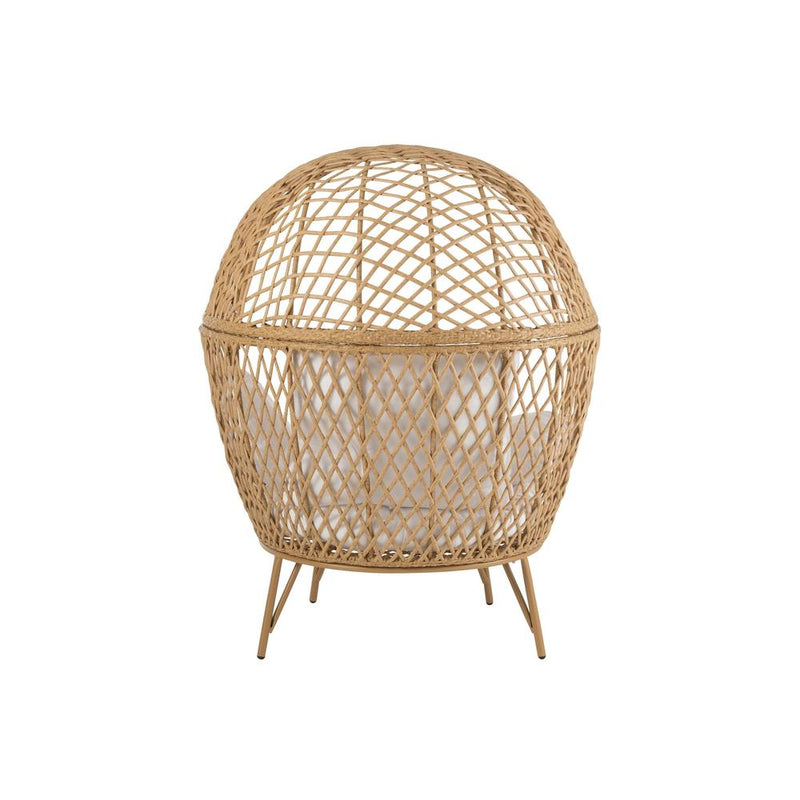 Fauteuil Beige Cloth 106 cm 106x106x146 cm-Kussens-J-Line