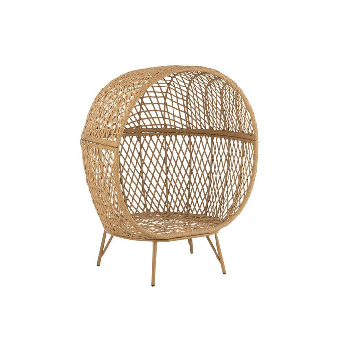 Fauteuil Beige Cloth 106 cm-Fauteuils-J-Line