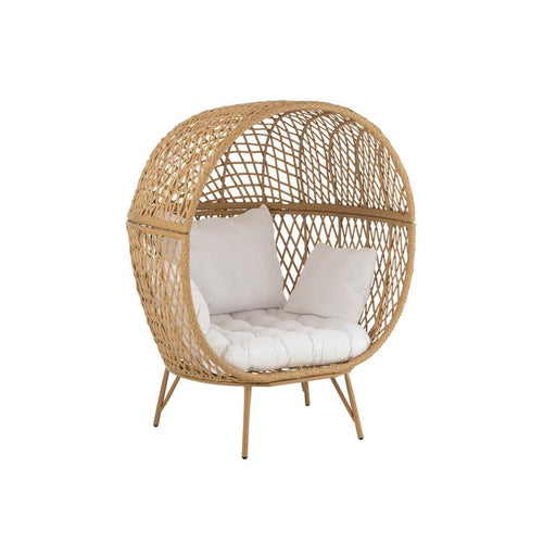 Fauteuil Beige Cloth 106 cm-Fauteuils-J-Line