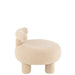 Fauteuil Beige Mdf Rond 52 cm 52x52x49 cm-Krukken-J-Line