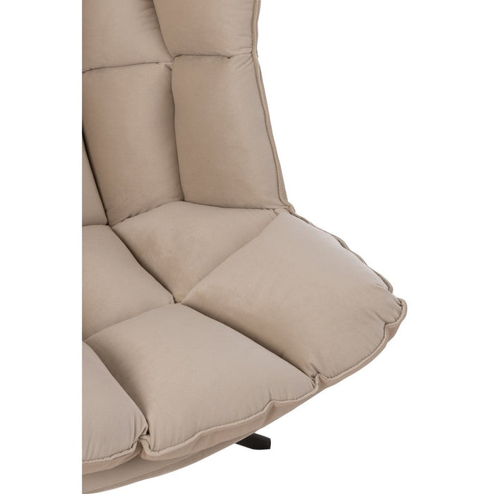 Fauteuil Beige Metaal 73 cm 73x78x92 cm-Kussens-J-Line