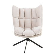 Fauteuil Beige Polyester 73 cm 73x78x92 cm-Kussens-J-Line