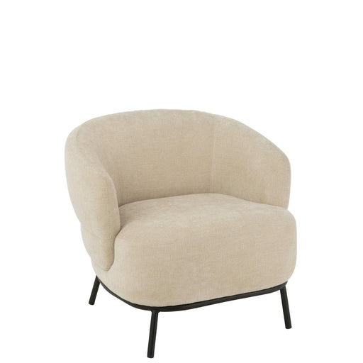 Fauteuil Beige Schuim 82 cm 82x84x76 cm-Fauteuils-J-Line