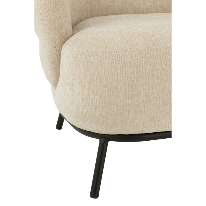 Fauteuil Beige Schuim 82 cm-Fauteuils-J-Line