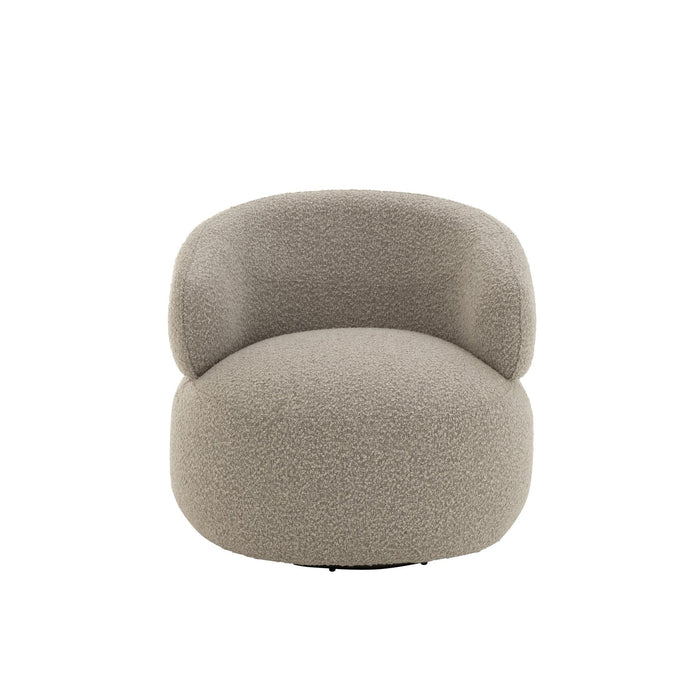 Fauteuil Beige Schuim Rond 85 cm 85x82x72.5 cm-Fauteuils-J-Line