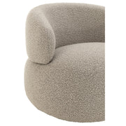 Fauteuil Beige Schuim Rond 85 cm 85x82x72.5 cm-Fauteuils-J-Line