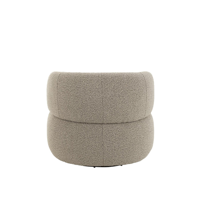 Fauteuil Beige Schuim Rond 85 cm 85x82x72.5 cm-Fauteuils-J-Line