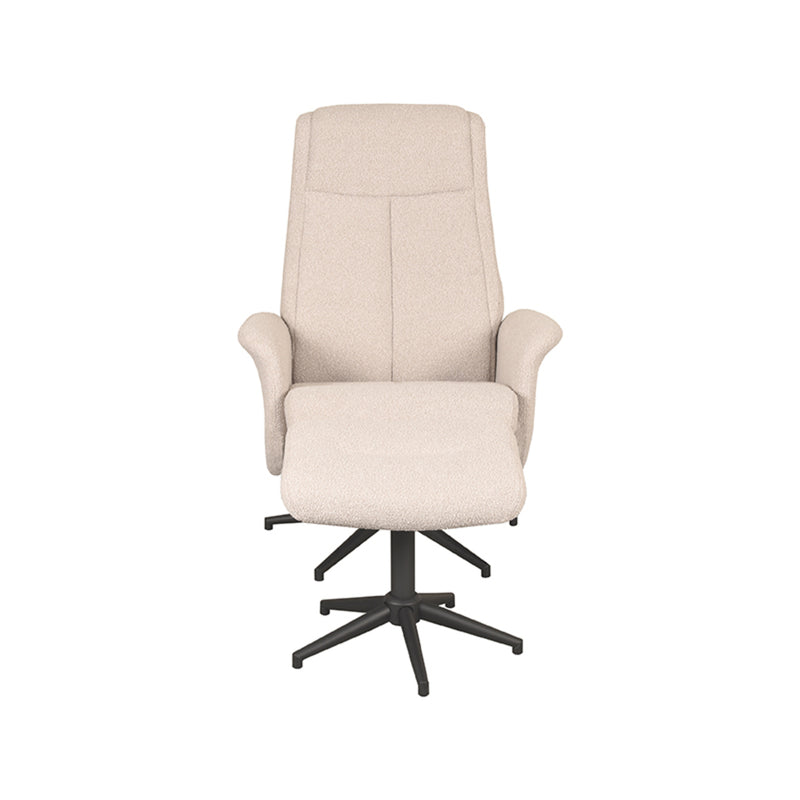 Fauteuil Bergen Coral Boucle Incl. Hocker 77x76x105 cm-Fauteuils-LABEL51