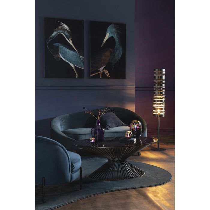 Fauteuil Blauw Schuim Rond 67 cm-Fauteuils-J-Line