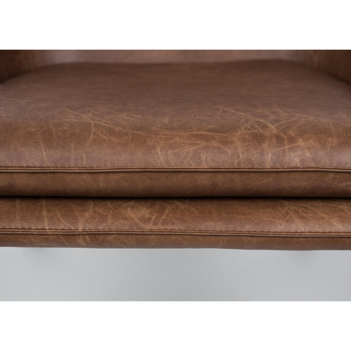 Fauteuil Bon PU Leather Bruin 76x80 cm-Fauteuils-Creating Home