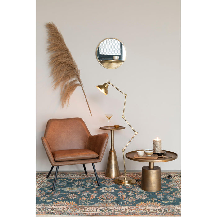 Fauteuil Bon PU Leather Bruin 76x80 cm