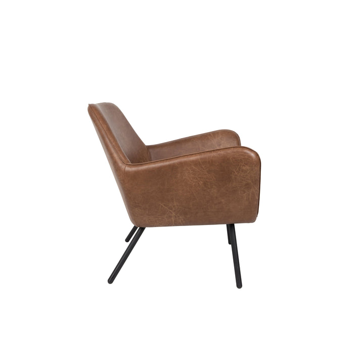 Fauteuil Bon PU Leather Bruin 76x80 cm-Fauteuils-Creating Home