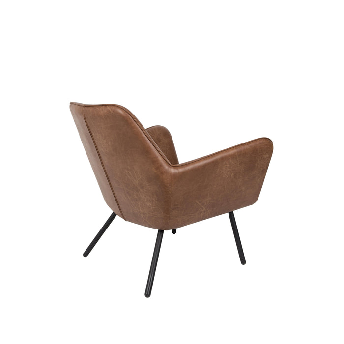 Fauteuil Bon PU Leather Bruin 76x80 cm-Fauteuils-Creating Home