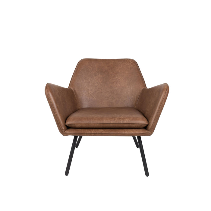 Fauteuil Bon PU Leather Bruin 76x80 cm-Fauteuils-Creating Home