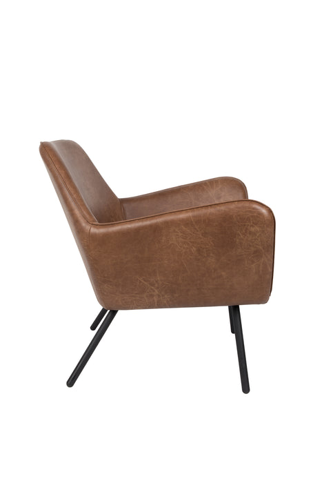 Fauteuil Bon PU Leather Bruin 76x80 cm-Fauteuils-Creating Home