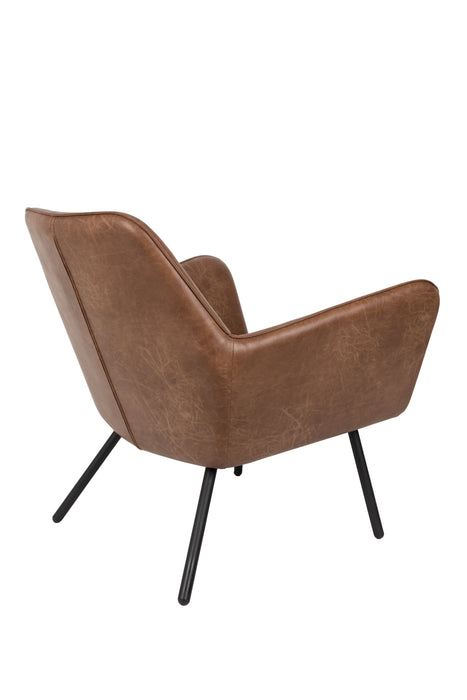 Fauteuil Bon PU Leather Bruin 76x80 cm-Fauteuils-Creating Home