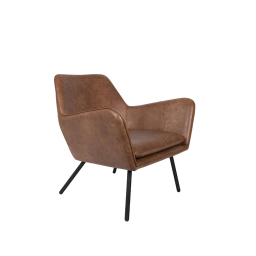 Fauteuil Bon PU Leather Bruin 76x80 cm-Fauteuils-Creating Home