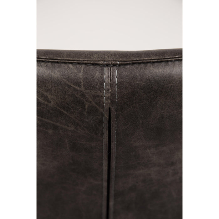 Fauteuil Bon Polyester,PU Leather Donkergrijs 76x80 cm-Fauteuils-Creating Home