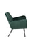 Fauteuil Bon Velvet Plyhout,Polyester Groen 76x80 cm-Fauteuils-Creating Home