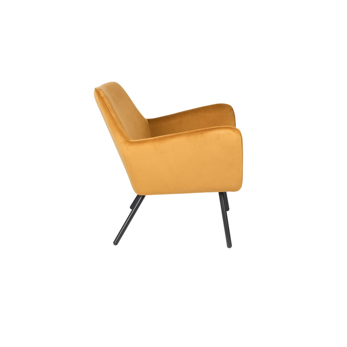 Fauteuil Bon Velvet Polyester,PU Leather Goud 76x80 cm-Fauteuils-Creating Home