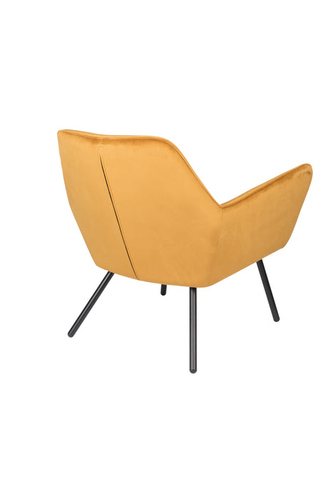 Fauteuil Bon Velvet Polyester,PU Leather Goud 76x80 cm-Fauteuils-Creating Home