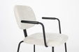 Fauteuil Bouton Off-white Polyester Wit 59x52 cm-Fauteuils-Creating Home