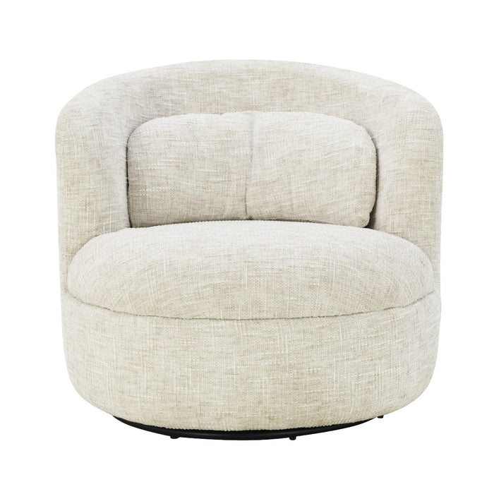 Fauteuil Britt Beige Draaibaar 84 cm 84x85x76 cm-Fauteuils-Livingfurn