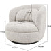 Fauteuil Britt Stof Beige 84x85x76 cm-Fauteuils-Livingfurn