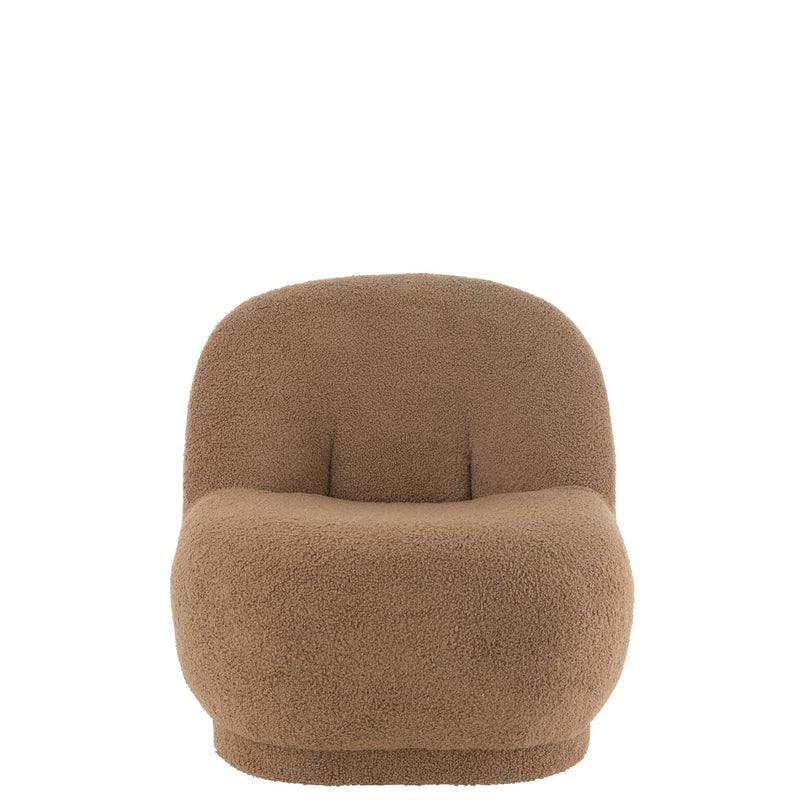 Fauteuil Bruin Fluweel 88 cm 88x78x72 cm-Fauteuils-J-Line