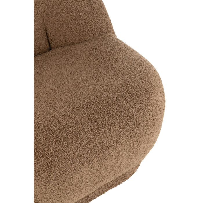 Fauteuil Bruin Fluweel 88 cm-Fauteuils-J-Line