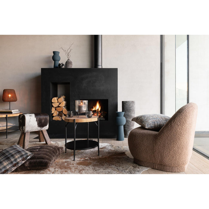 Fauteuil Bruin Fluweel 88 cm-Fauteuils-J-Line