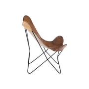 Fauteuil Bruin Leer 71 cm 65x92x90 cm-Fauteuils-J-Line