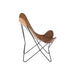 Fauteuil Bruin Leer 71 cm 65x92x90 cm-Fauteuils-J-Line