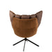 Fauteuil Bruin Metaal 73 cm 73x78x92 cm-Kussens-J-Line