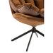 Fauteuil Bruin Metaal 73 cm 73x78x92 cm-Kussens-J-Line