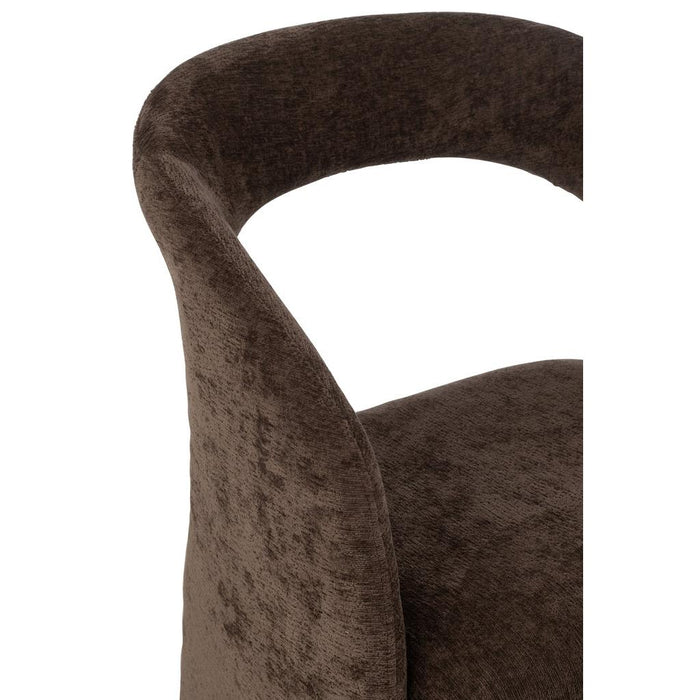 Fauteuil Bruin Polyester 66 cm 66x65x86 cm-Fauteuils-J-Line