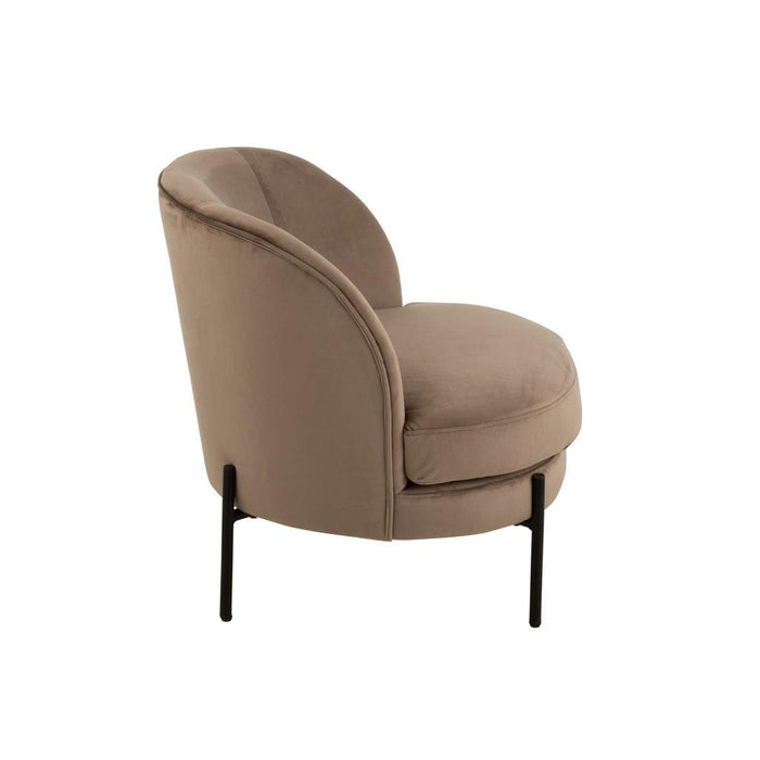 Fauteuil Bruin Populierenhout Rond 67 cm-Fauteuils-J-Line