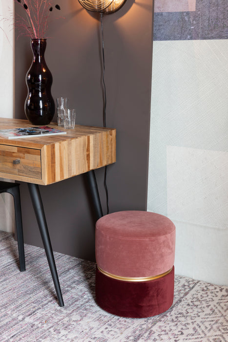 Fauteuil Bubbly Candy Polyester Roze Ø35x39 cm-Fauteuils-Creating Home