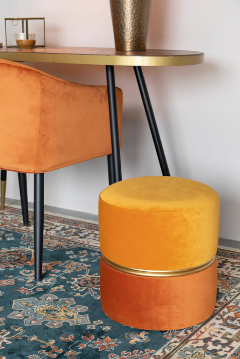 Fauteuil Bubbly Sun Polyester Geel Ø35x39 cm-Fauteuils-Creating Home