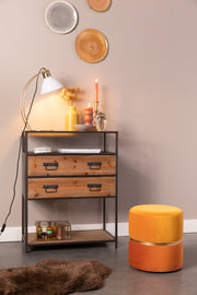 Fauteuil Bubbly Sun Polyester Geel Ø35x39 cm-Krukken-Creating Home