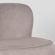 Fauteuil Bunny Soft Taupe Geweven - 90x90x75 cm-Fauteuils-LABEL51