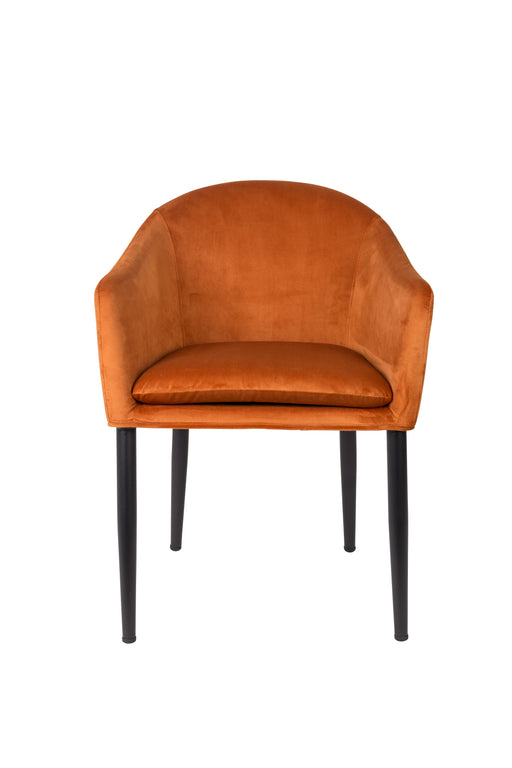 Fauteuil Catelyn Stof Oranje 55.5x57 cm-Fauteuils-Creating Home