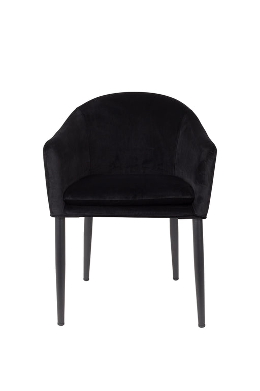 Fauteuil Catelyn Stof Zwart 55.5x57 cm-Fauteuils-Creating Home