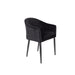 Fauteuil Catelyn Stof Zwart 55.5x57 cm-Fauteuils-Creating Home