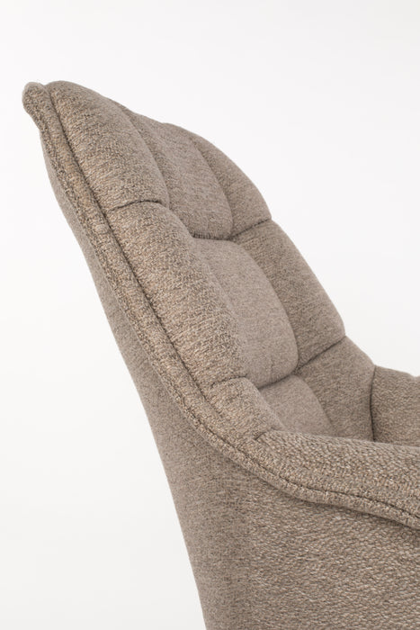 Fauteuil Comfortable Thomas Polyester Bruin 85x77 cm-Fauteuils-Creating Home
