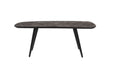 Fauteuil Consoletafel Webster Metaal, Teak Bruin 118x37 cm-Fauteuils-Creating Home